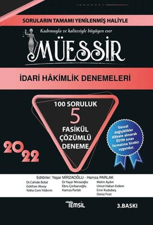 2022 Müessir İdari Hakimlik Denemeleri | Temsil Kitap (Ciltsiz)