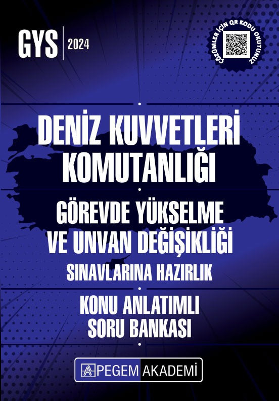 2026 GYS Deniz Kuvvetleri Komutanlığı Görevde Yükselme Konu Anlatımlı Soru Bankası | Pegem Akademi Yayıncılık (İnce Kapak)