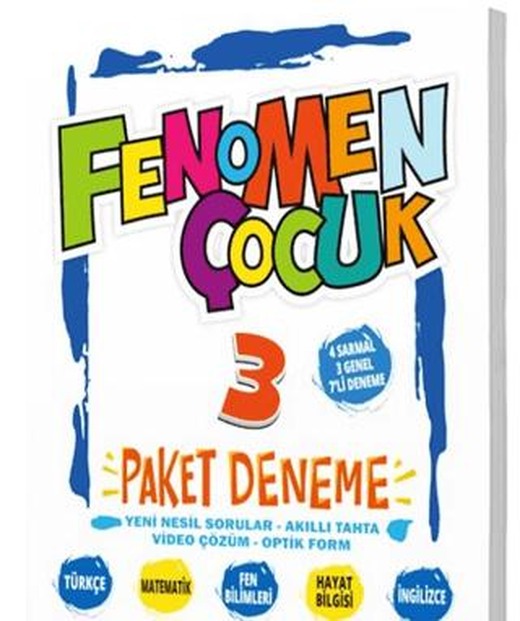3. Sınıf Tüm Dersler Paket Deneme (7 Deneme) Fenomen Çocuk | Fenomen Çocuk (Ciltsiz)
