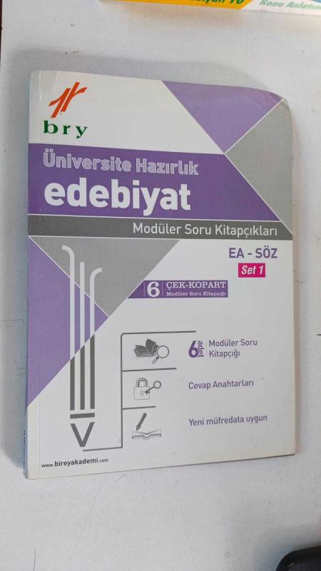 Birey Edebiyat modüler soru kitapçıkları - Komisyon kitap kapağı