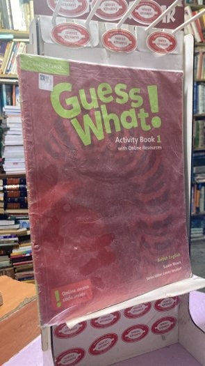 Guess What Level 1 Activity Book 1- Kodu kapalı - with online resources kitap kapağı