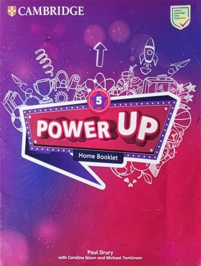CAMBRIDGE Power up 5 home Booklet - PAUL DRURY VE KOMİSYON kitap kapağı
