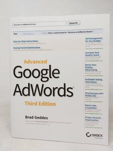 Advanced Google AdWords - Third Edition - Become an AdWords Master - Brad Geddes kitap kapağı