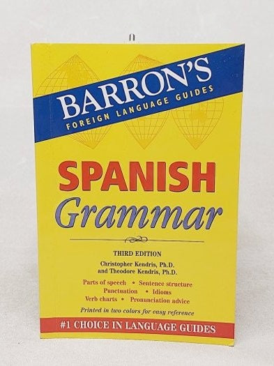 Barron's Spanish Grammar: Third Edition - Christopher Kendris kitap kapağı