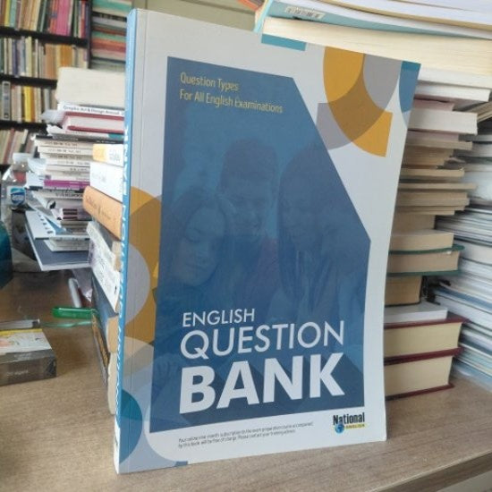 English Question Bank / Question Types For All English Examinations - Komisyon kitap kapağı