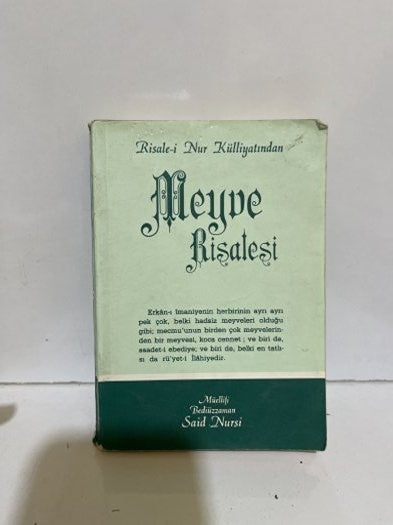 Meyve Risalesi - Bediüzzaman Said Nursi kitap kapağı