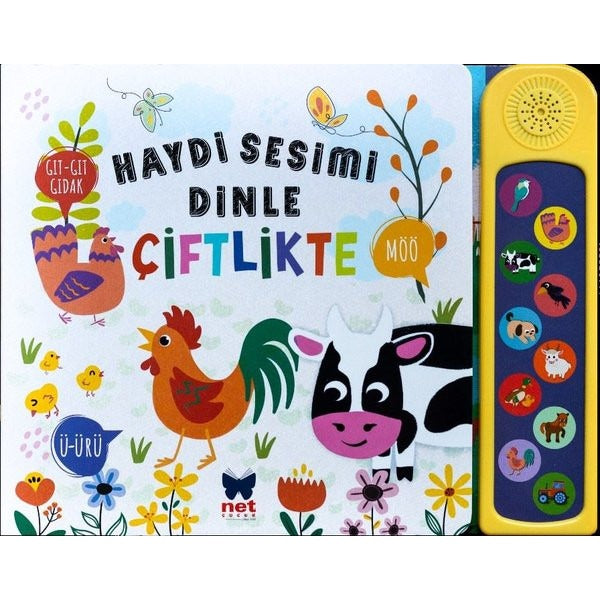 Haydi Sesimi Dinle-Çiftlikte | Net Çocuk Yayınları (İnce Kapak)
