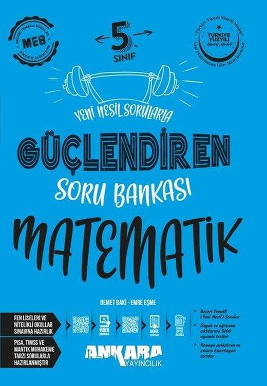 5. Sınıf Güçlendiren Matematik Soru Bankası | Ankara Yayıncılık (İnce Kapak)