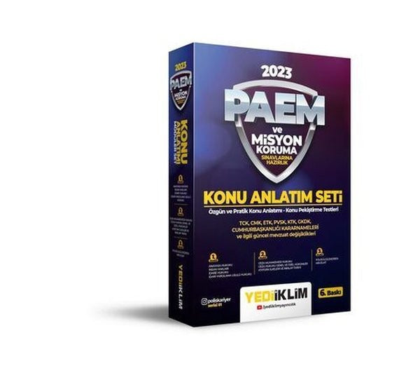 Yediiklim 2023 PAEM ve Misyon Koruma Konu Anlatımlı Modüler Set | Yediiklim Yayınları (Ciltsiz)