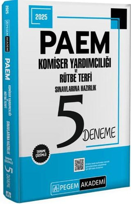 2025 PAEM Komiser Yardımcılığı ve Rütbe Terfi Sınavlarına Hazırlık 5 Deneme | Pegem Akademi Yayıncılık (Ciltsiz)