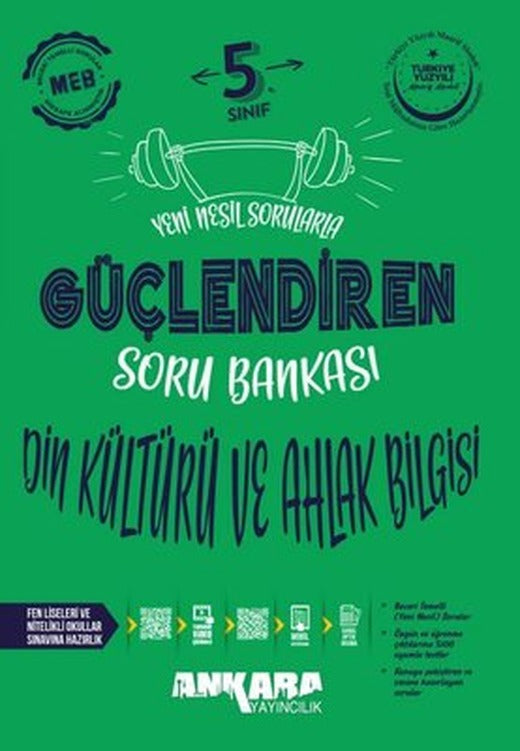5. Sınıf Güçlendiren Din Kültürü ve Ahlak Bilgisi Soru Bankası | Ankara Yayıncılık (İnce Kapak)