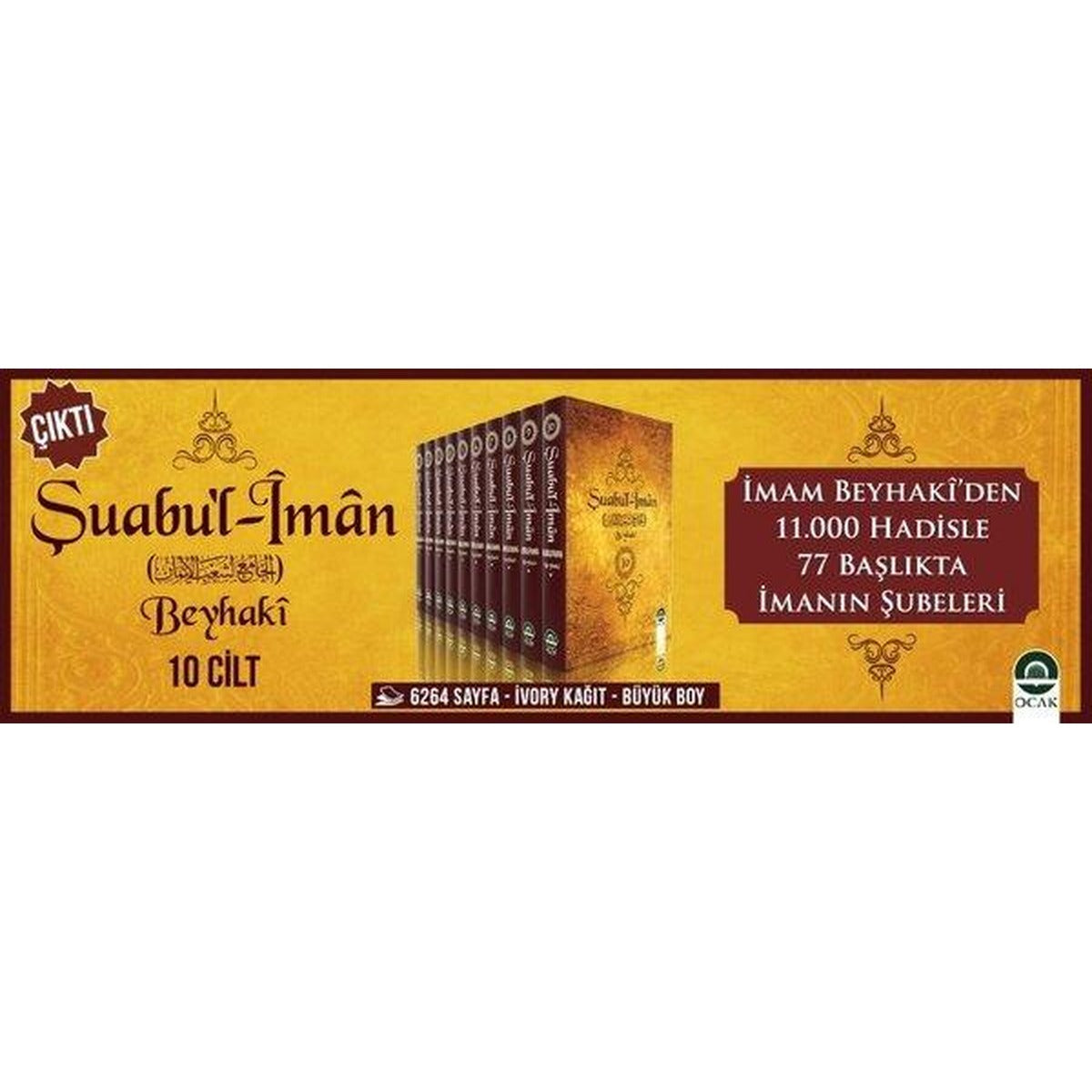 Şuabu'l İman Seti - 10 Kitap Takım | Ocak Yayıncılık (Ciltli)