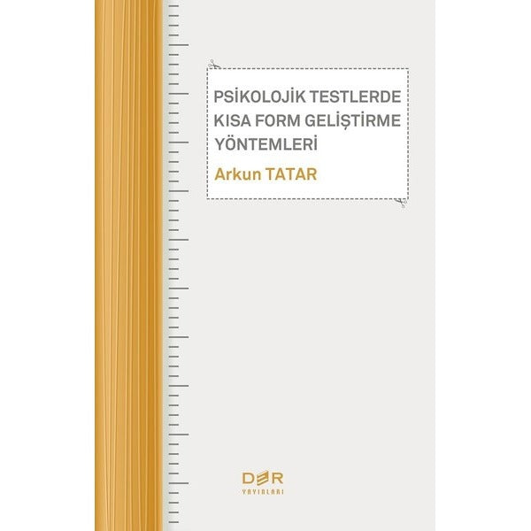 Psikolojik Testlerde Kısa Form Gelistirme Yontemleri | Der Yayınları (İnce Kapak)