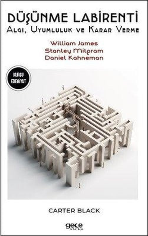 Düşünme Labirenti-Algı, Uyumluluk ve Karar Verme- William James-Stanley Milgram-Daniel Kahneman | Gece Kitaplığı