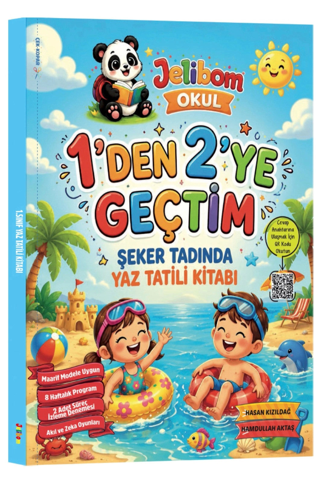 1'den 2'ye Geçtim Şeker Tadında Yaz Tatili Kitabı kitap kapağı