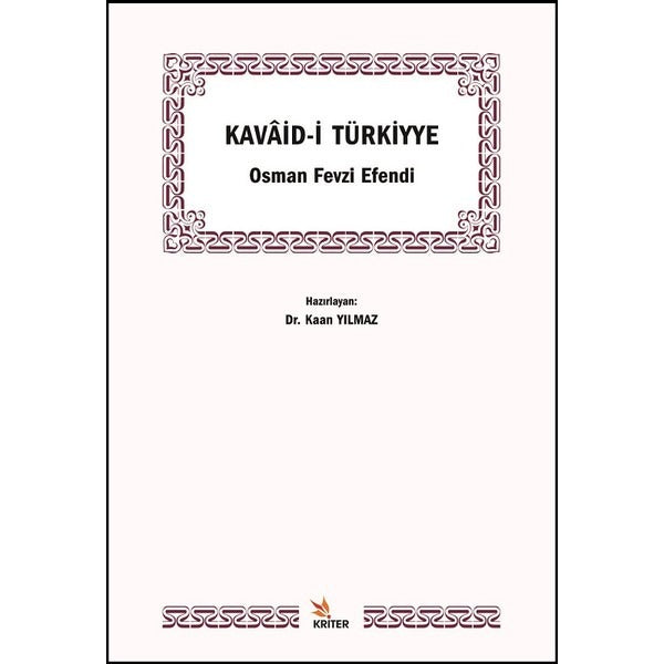 Kavaid-i Türkiyye | Kriter (İnce Kapak)