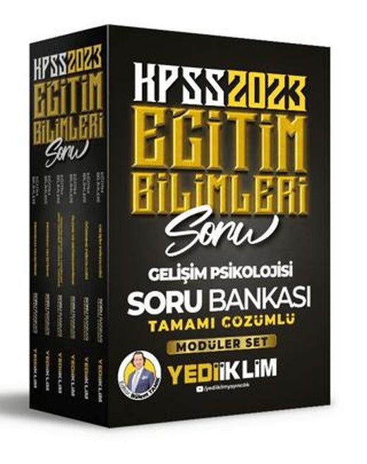 2023 KPSS Eğitim Bilimleri Tamamı Çözümlü Modüler Soru Bankası Seti | Yediiklim Yayınları (Ciltsiz)
