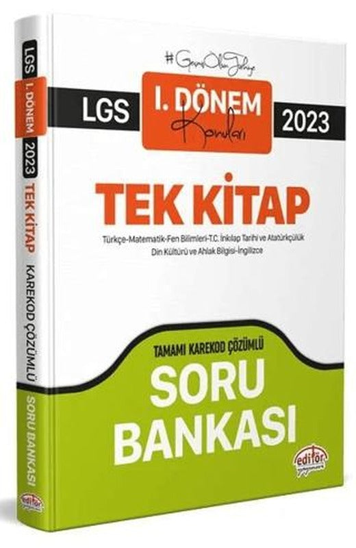 LGS 1. Dönem Tüm Dersler Soru Bankası (Karekod Çözümlü)