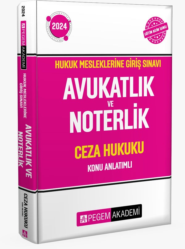2026 Hukuk Mesleklerine Giriş Sınavı HMGS Ceza Hukuku Konu Anlatımlı | Pegem Akademi Yayıncılık (İnce Kapak)