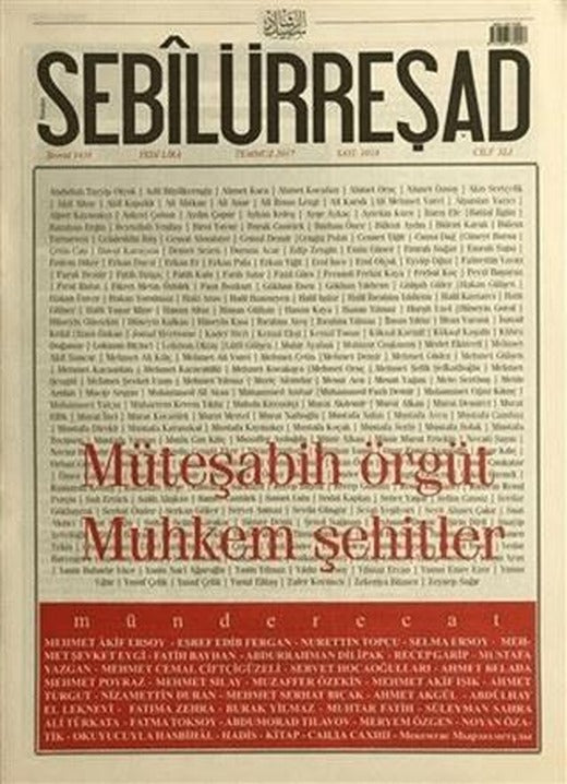 Sebilürreşad Dergisi Sayı: 1018 Temmuz 2017 | Sebilürreşad Yayınevi (Ciltsiz)
