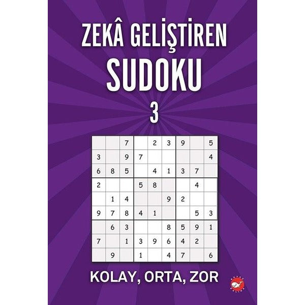 Zeka Geliştiren Sudoku-3 | Beyaz Balina Yayınları (İnce Kapak)