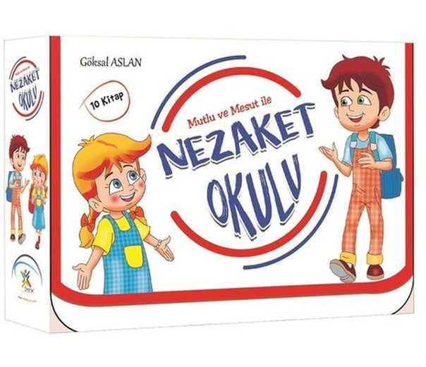 Mutlu ve Mesut İle Nezaket Okulu Serisi Seti-10 Kitap Takım | 5 Renk Yayınları