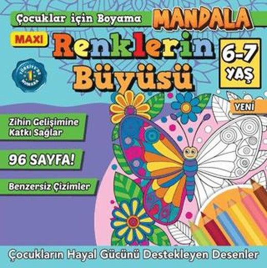 Maxi Renklerin Büyüsü Çocuklar İçin Boyama 12 | Maxi Yayıncılık (Ciltsiz)