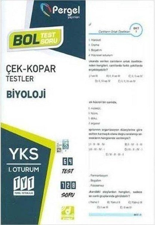 TYT Biyoloji Çek Kopar Testler | Pergel (İnce Kapak)