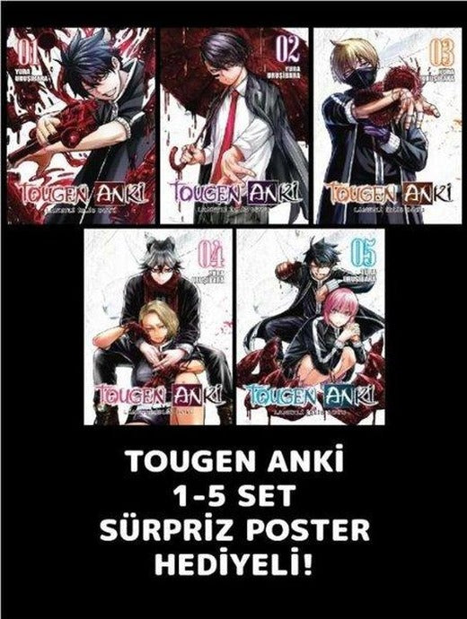 Tougen Anki 1 - 5 - Poster Hediyeli Set | Komik Şeyler (İnce Kapak)
