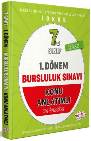 7. Sınıf 1. Dönem Bursluluk Sınavı Konu Anlatımlı | Editör Yayınevi (Ciltsiz) - Resim 1