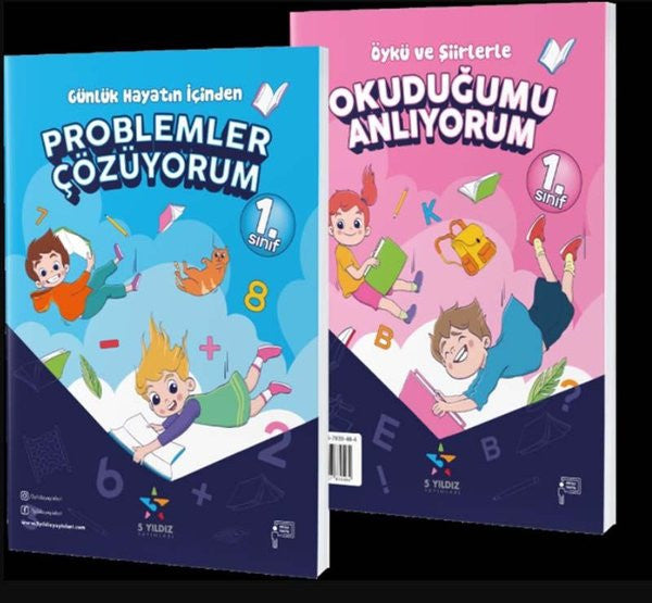 1.Sınıf Türkçe-Matematik Okuduğumu Anlıyorum Problemler Çözüyorum - Kolektif kitap kapağı