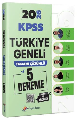 2026 KPSS Türkiye Geneli Tamamı PDF Çözümlü 5 Deneme Sınavı