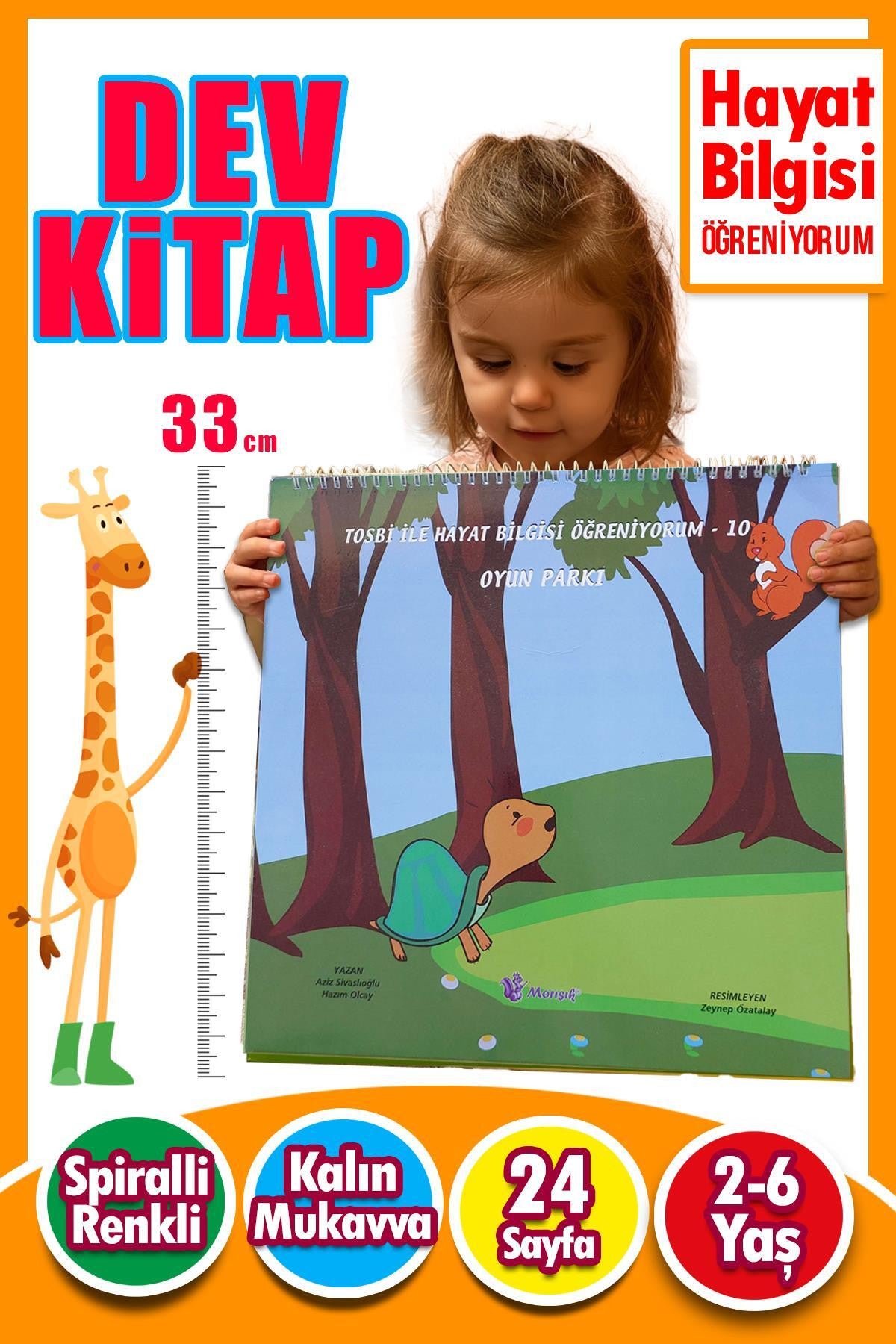 2 – 6 Yaş Tosbi İle Hayat Bilgisi Öğreniyorum 10 – Oyun Parkı Dev Eğitim Kitabı kitap kapağı