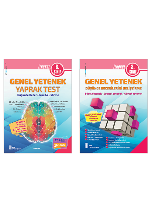 2. Sınıf Bilsem Genel Yetenek Yaprak Test+Genel Yetenek Düşünce Becerilerini Geliştirme kitap kapağı