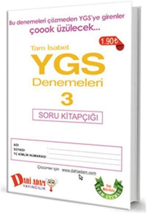 2015 YGS Tam İsabet Denemeleri 3 Soru Kitapçığı kitap kapağı
