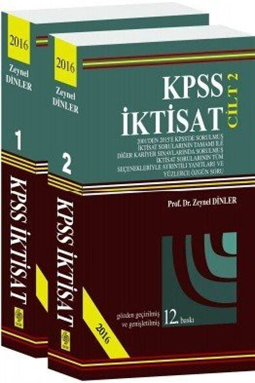 2016 KPSS İktisat (2 Cilt) kitap kapağı