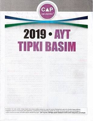 2019 AYT Tıpkı Basım - Kolektif kitap kapağı