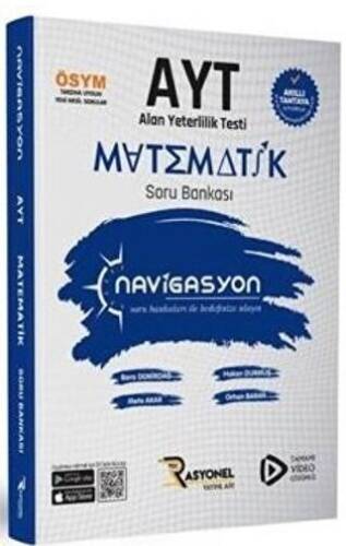 Rasyonel Yayınları YKS AYT Matematik Soru Bankası Navigasyon Video Çözümlü - Kolektif kitap kapağı