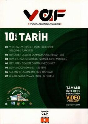 10.Sınıf Tarih Video Anlatım Fasikülleri - Kolektif kitap kapağı