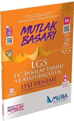 2022 Muba Mutlak Başarı Lgs Tc İnkılap Tarihi Ve Atatürkçülük 15 Li Deneme - Kolektif kitap kapağı