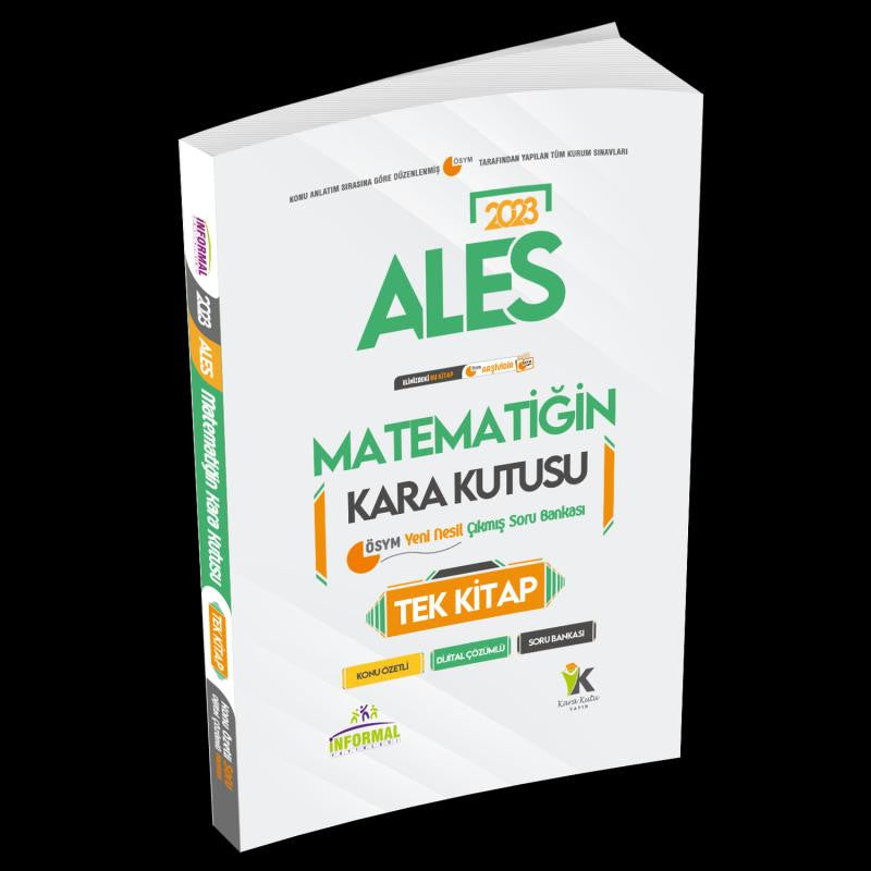 ALES Matematiğin Kara Kutusu TEK KİTAP Dijital Çözümlü Konu Özetli ÖSYM Çıkmış Soru Bankası kitap kapağı
