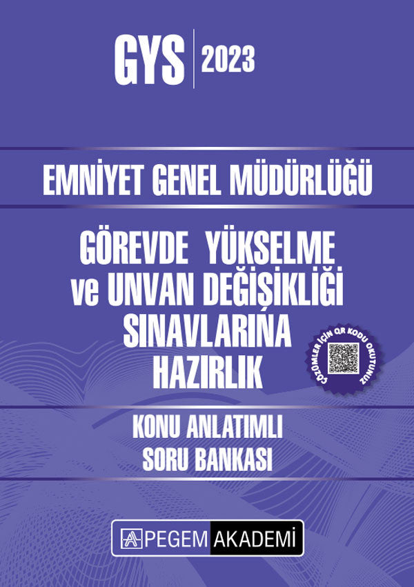 2023 Emniyet Genel Müdürlüğü Görevde Yükselme ve Unvan Değişikliği Konu Anlatımlı Soru Bankası - Kolektif kitap kapağı