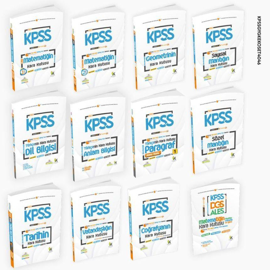 2023 KPSSNİN Kara Kutusu Genel Yetenek Genel Kültür Ekonomik Paket Dijital Çözümlü Konu Özetli Çıkmış Soru Bankası kitap kapağı