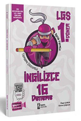 2023 LGS 1. Dönem İngilizce 16 Branş Deneme - Emine Coşkun kitap kapağı