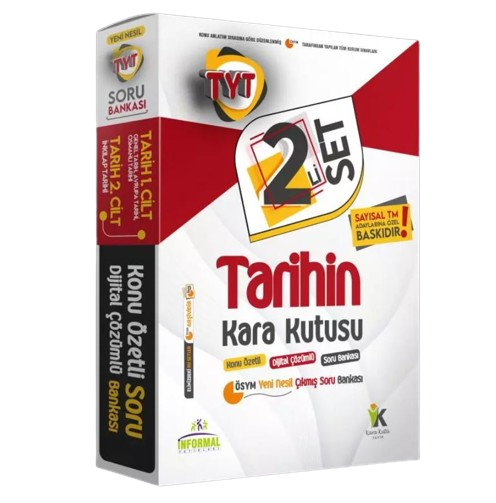 2023 YKS-TYT Tarihin Kara Kutusu 1.ve 2.Cilt D.Çözümlü Konu Ö. ÖSYM Çıkmış Soru Bankası PAKET SETİ kitap kapağı
