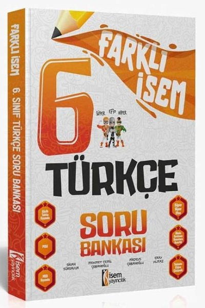 2024 6. Sınıf Farklı İsem Türkçe Soru Bankası - Kolektif kitap kapağı