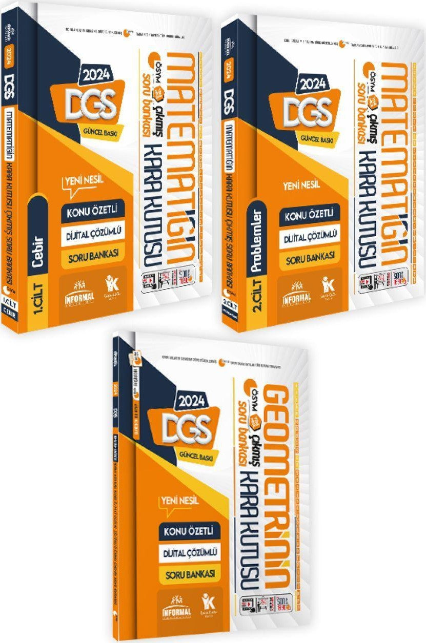 DGS Matematik 1.-2.Cilt ve Geometrinin Kara Kutusu Konu Özetli D.Çözümlü Soru Bankası Altın Set kitap kapağı