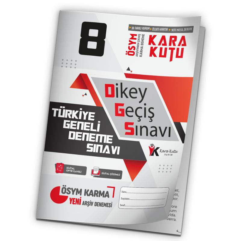 2024 DGS ÖSYM Arşivi Karma Kara Kutu Çıkmış Soru Türkiye Geneli D. Çözümlü Deneme 10/8.Kitapçık kitap kapağı