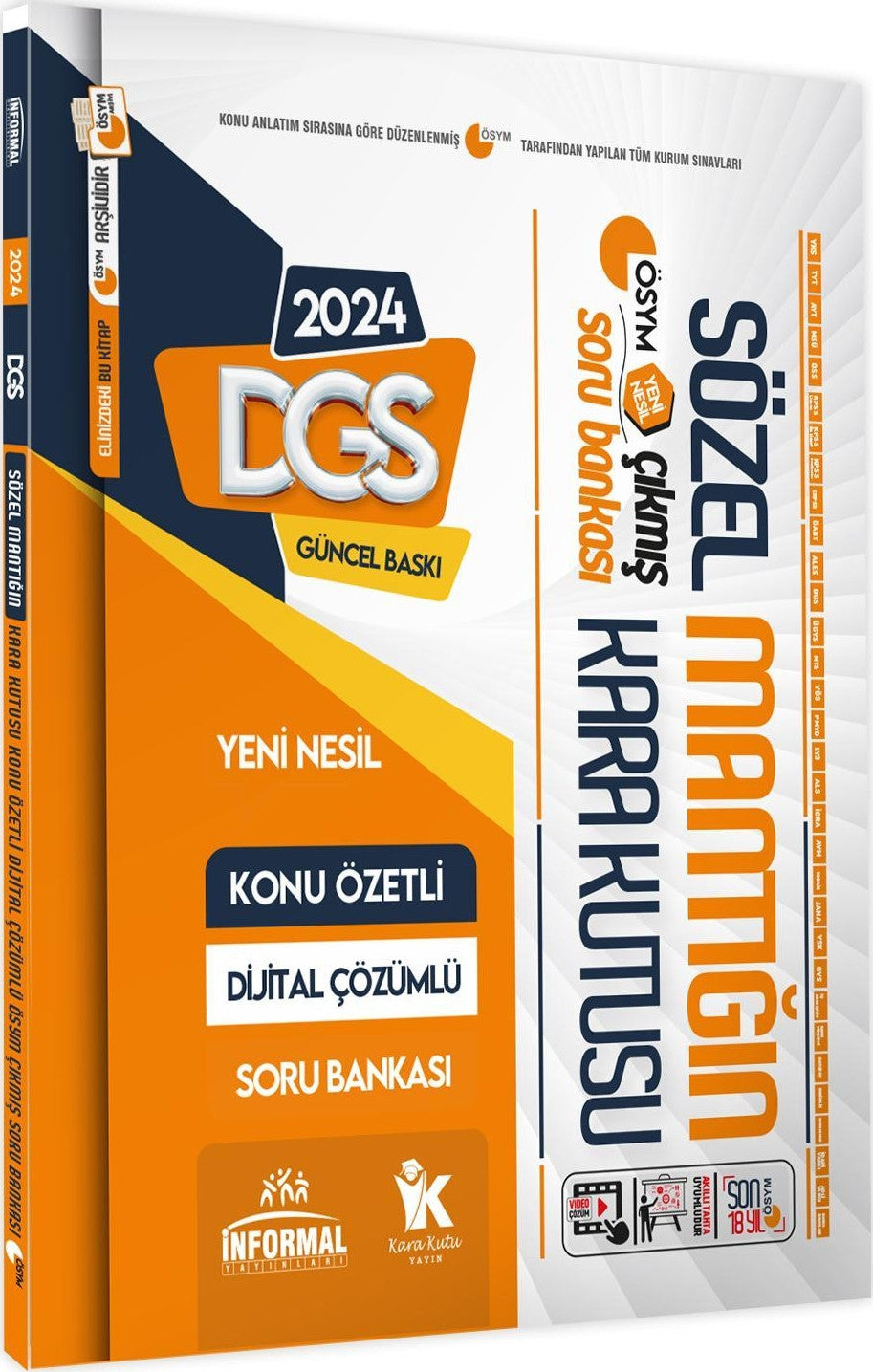 DGS Sözel Mantık Kara Kutu Konu Özetli Dijital Çözümlü ÖSYM Çıkmış Soru Havuzu Bankası - Kolektif kitap kapağı