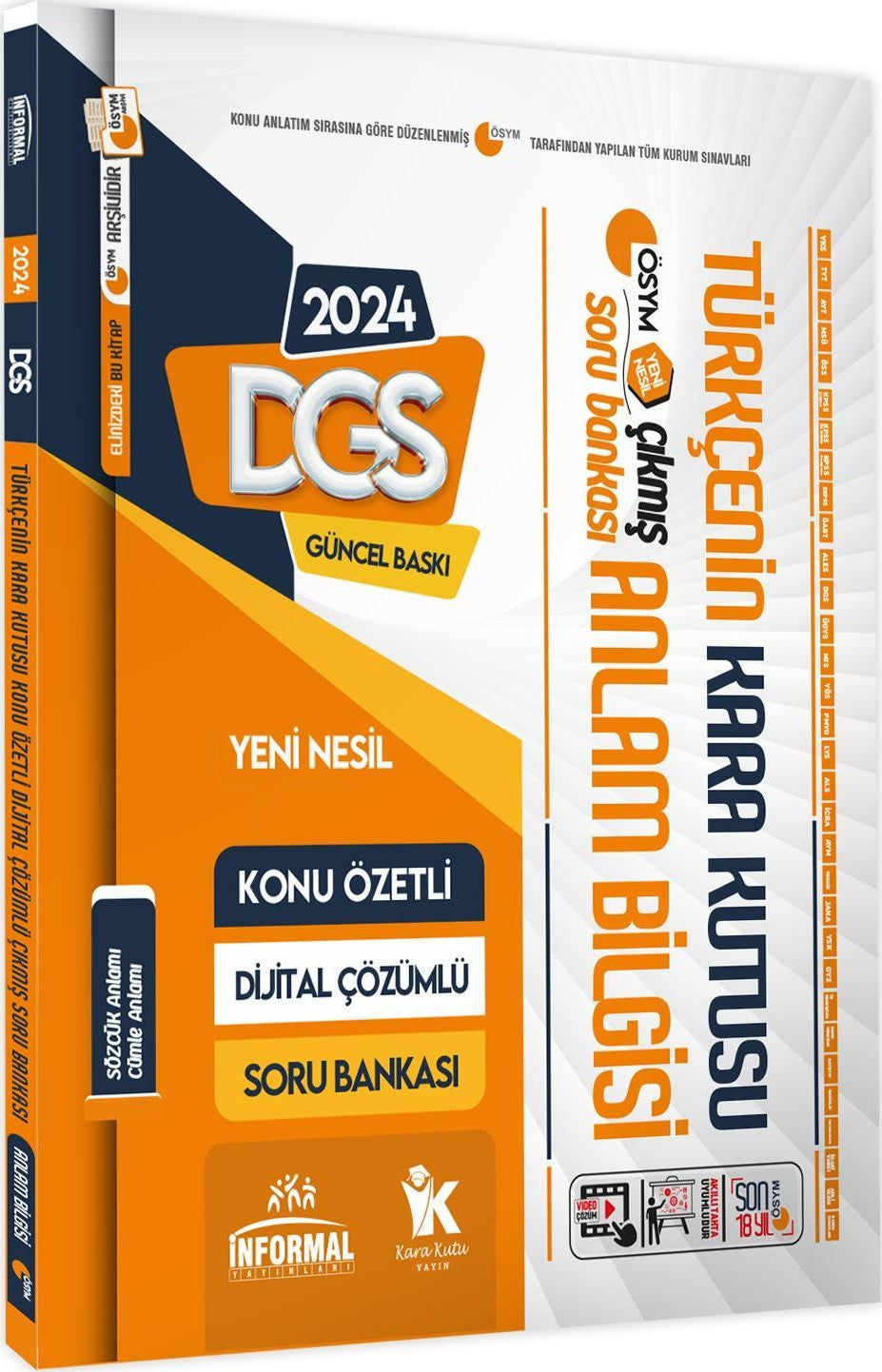DGS Türkçenin Kara Kutusu ANLAM BİLGİSİ (Sözcük-Cümle)Dijital Çözümlü Konu Özetli Soru Bankası - Kolektif kitap kapağı